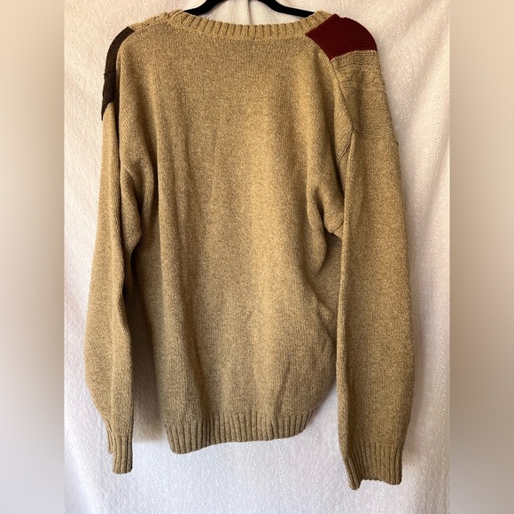 Liberty Sweaters Oversized Crew Neck Patchwork Pullover - Picture 4 of 4